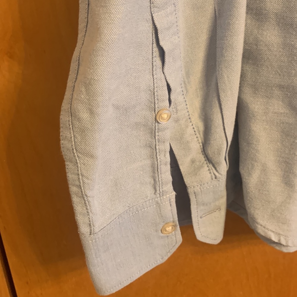 Gap Cotton Button Down. The Shrunken Boyfriend St… - image 4